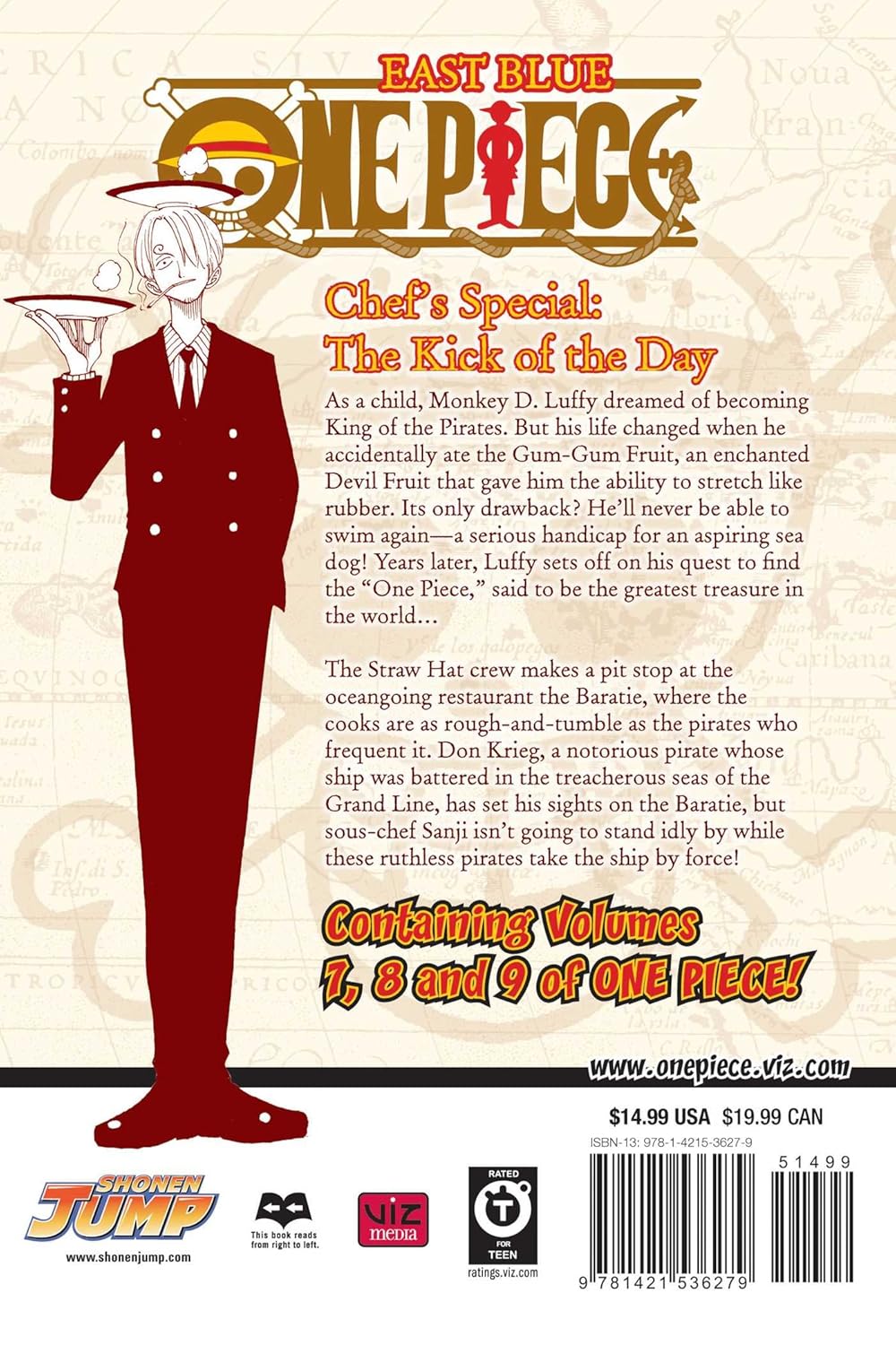Cover of One Piece (Omnibus Edition), Vol. 3
