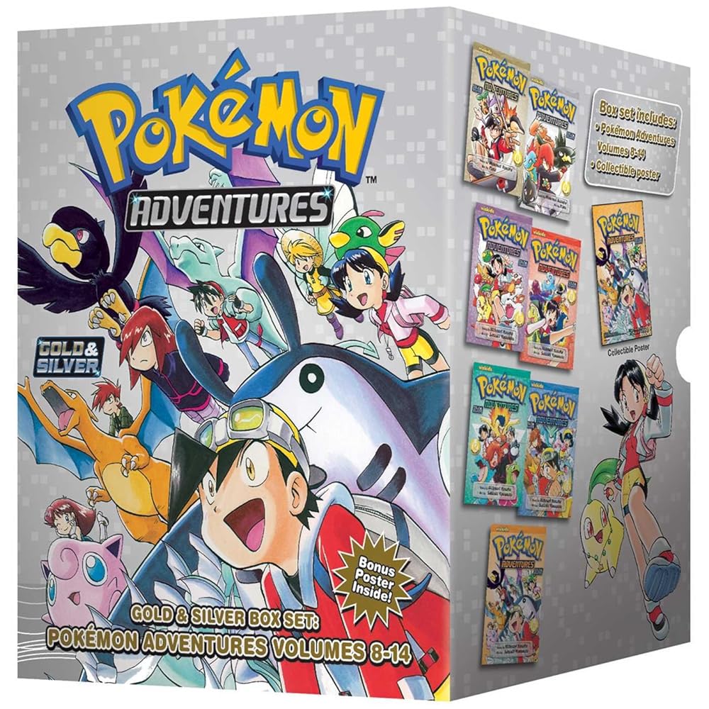 Pokémon Adventures Gold & Silver Box Set (Set Includes Vols. 8-14) (Pokémon Manga Box Sets) cover image