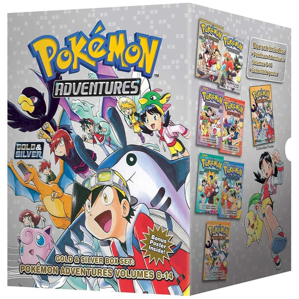 Pokémon Adventures Gold & Silver Box Set (Set Includes Vols. 8-14) (Pokémon Manga Box Sets) cover image