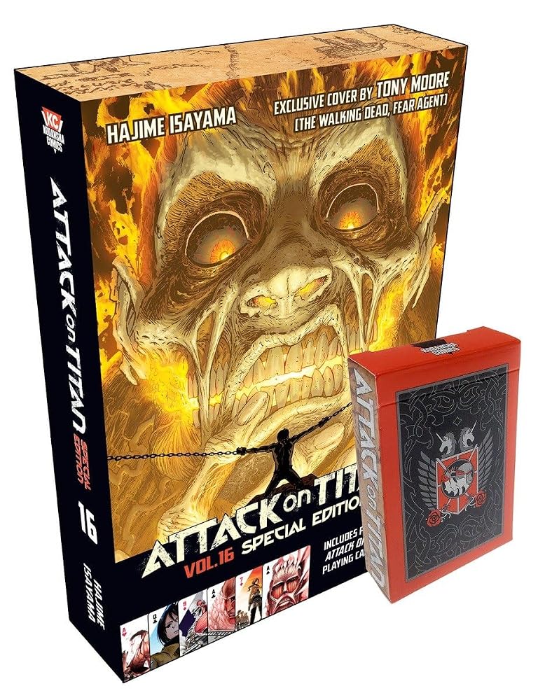 Attack on Titan 16 Manga Special Edition with Playing Cards (Attack on Titan Special Edition) cover image