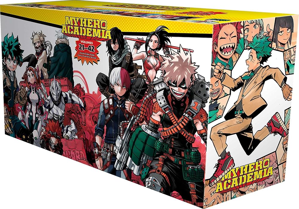 My Hero Academia Box Set 2: Includes volumes 21-42 with premium cover image