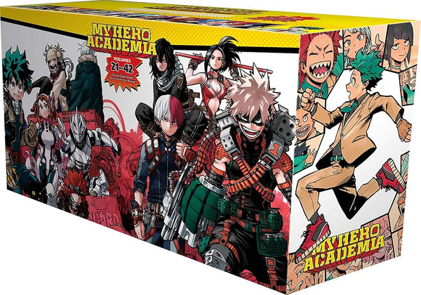 My Hero Academia Box Set 2: Includes volumes 21-42 with premium cover image