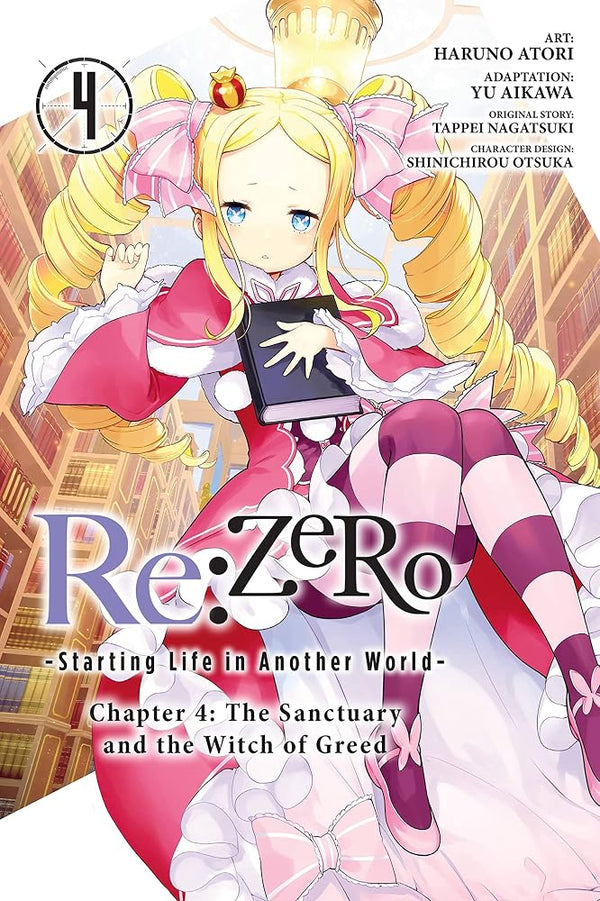 Re:ZERO -Starting Life in Another World-, Chapter 4: The Sanctuary and the Witch of Greed, Vol. 4 (manga) cover image