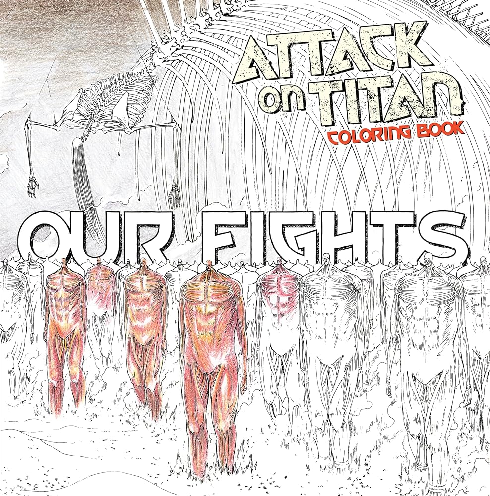 Attack on Titan Coloring Book 2: Our Fights (Attack on Titan Companions) cover image