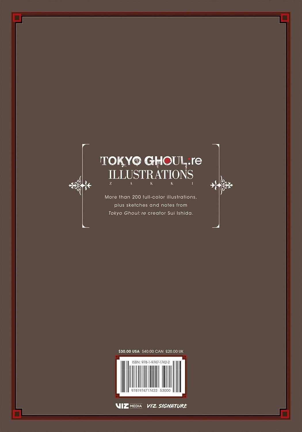 Cover of Tokyo Ghoul:re Illustrations: zakki