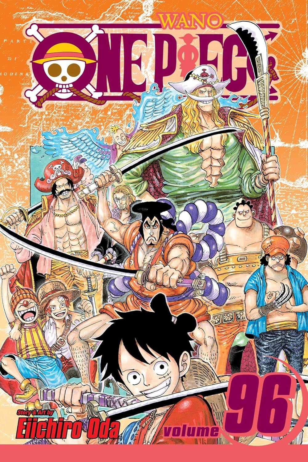 Cover of One Piece, Vol. 96: I Am Oden, and I Was Born to Boil