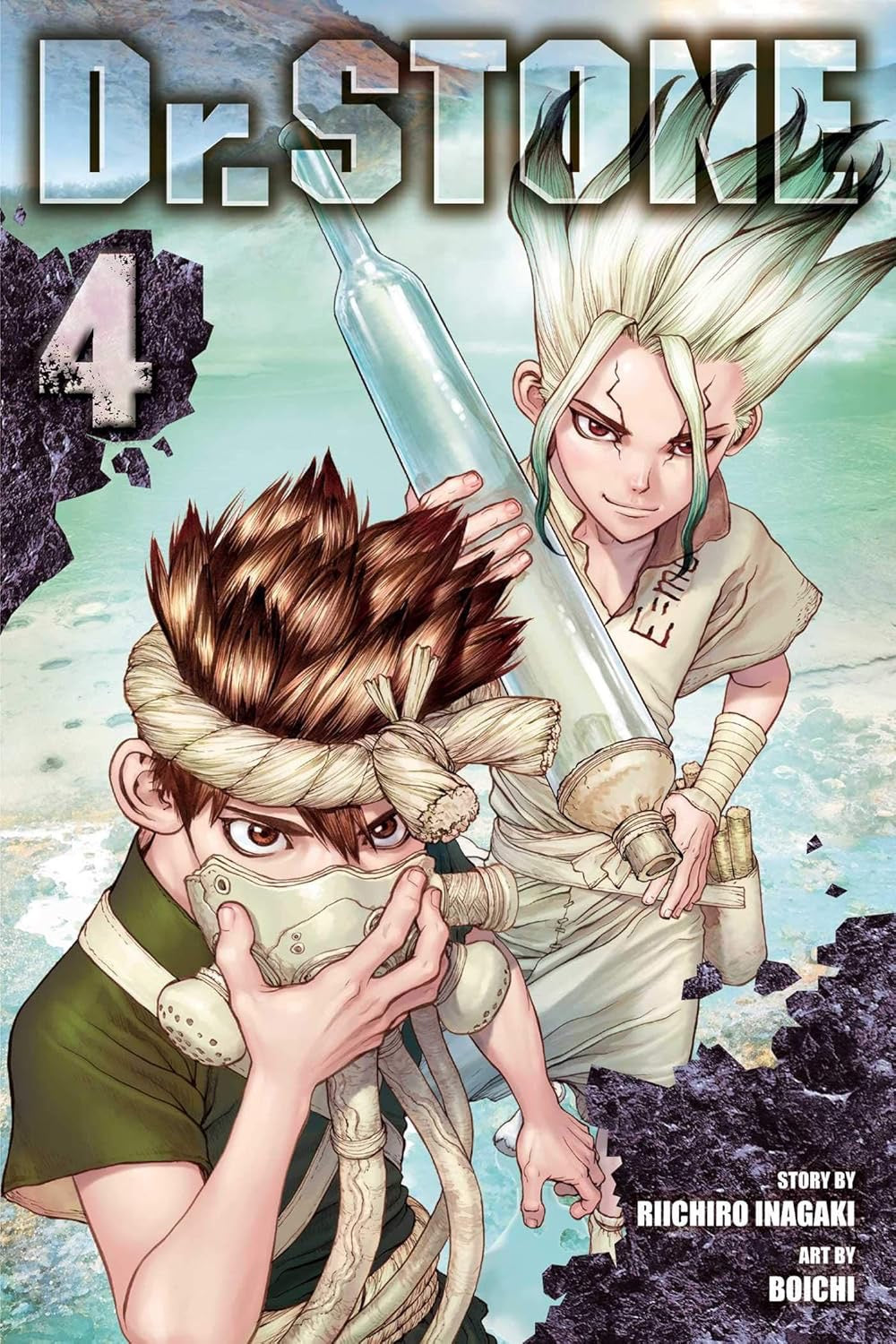 Cover of Dr. Stone, Vol. 4: Senku's Lab
