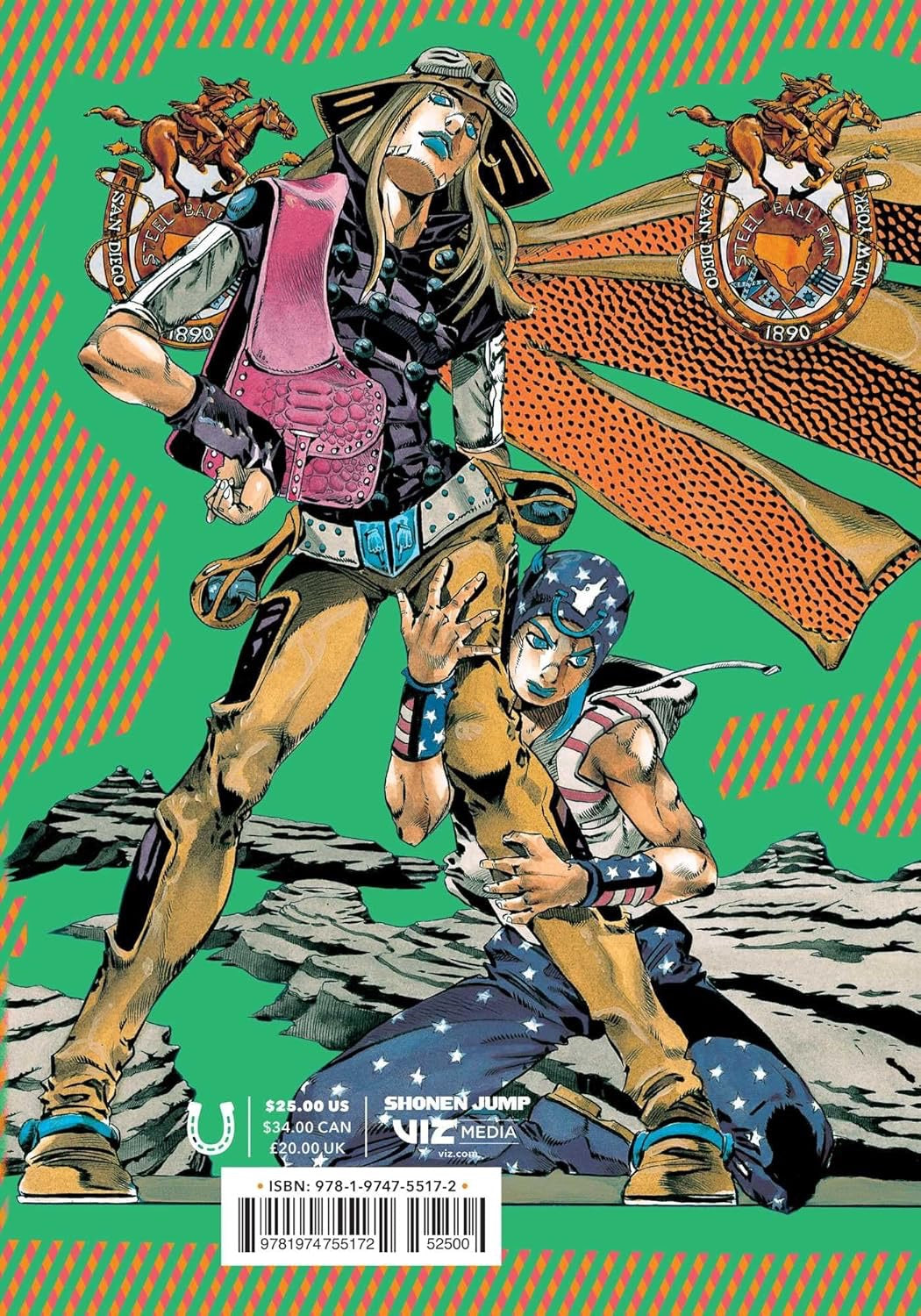Cover of JoJo's Bizarre Adventure: Part 7--Steel Ball Run, Vol. 2