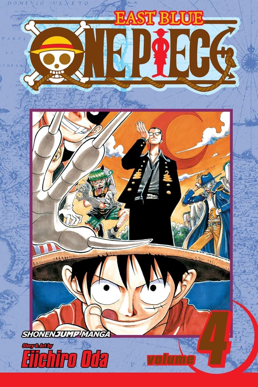 Cover of One Piece, Vol. 4: The Black Cat Pirates