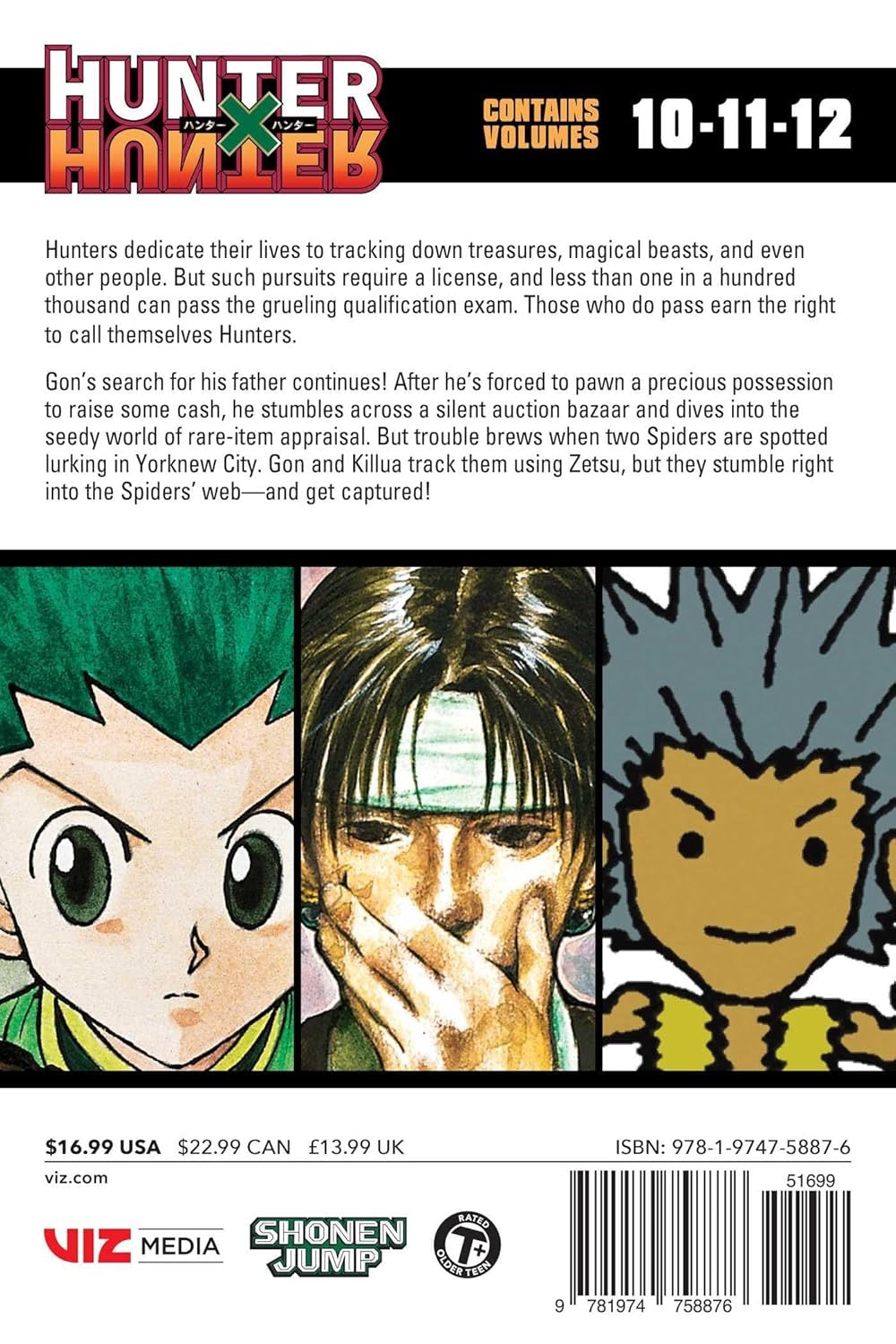 Cover of Hunter x Hunter (3-in-1 Edition), Vol. 4: Includes vols. 10, 11 &amp; 12