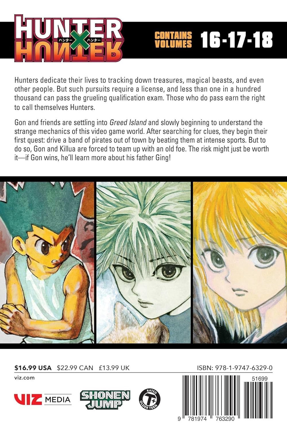 Cover of Hunter x Hunter (3-in-1 Edition), Vol. 6: Includes vols. 16, 17, &amp; 18
