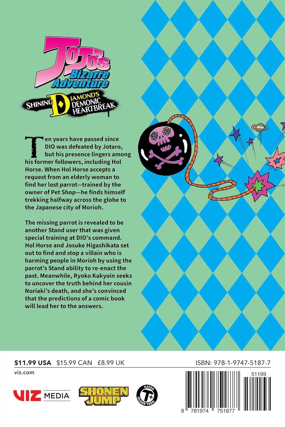 Cover of JoJo's Bizarre Adventure: Shining Diamond's Demonic Heartbreak, Vol. 2