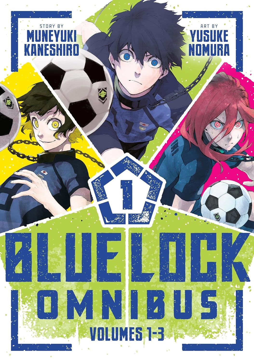 Cover of Blue Lock Omnibus 1 (Vol. 1-3), Vol. 1