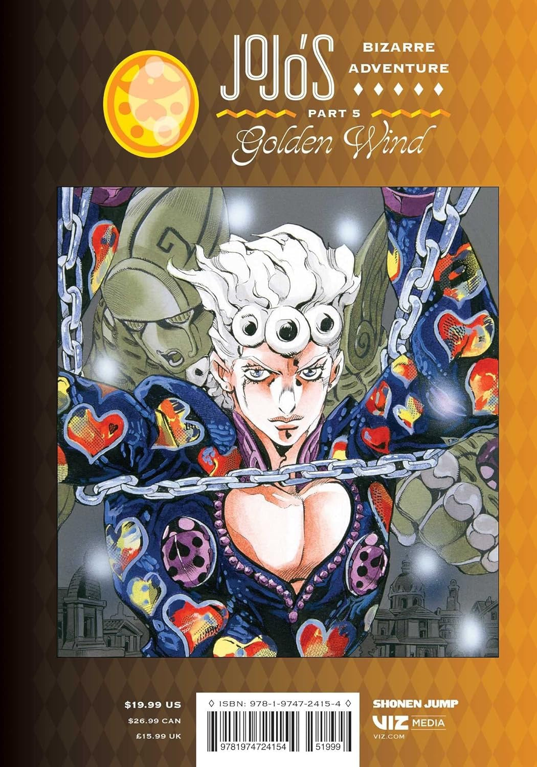 Cover of JoJo's Bizarre Adventure: Part 5--Golden Wind, Vol. 7