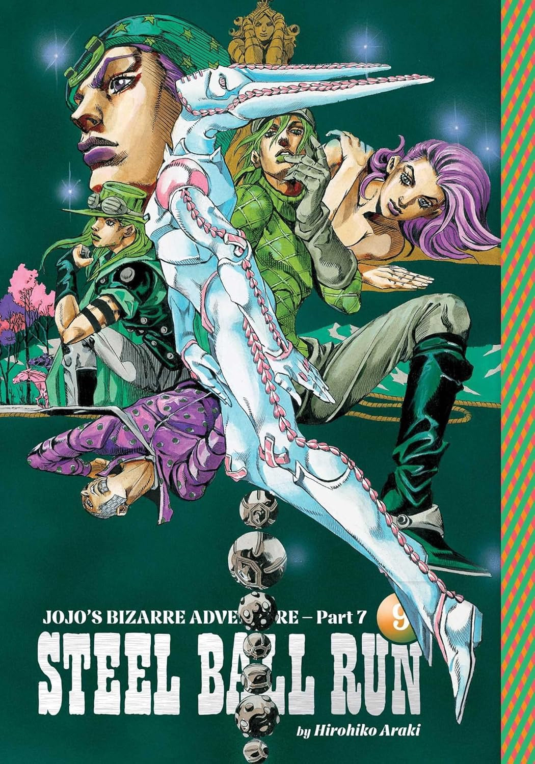 Cover of JoJo's Bizarre Adventure: Part 7--Steel Ball Run, Vol. 9
