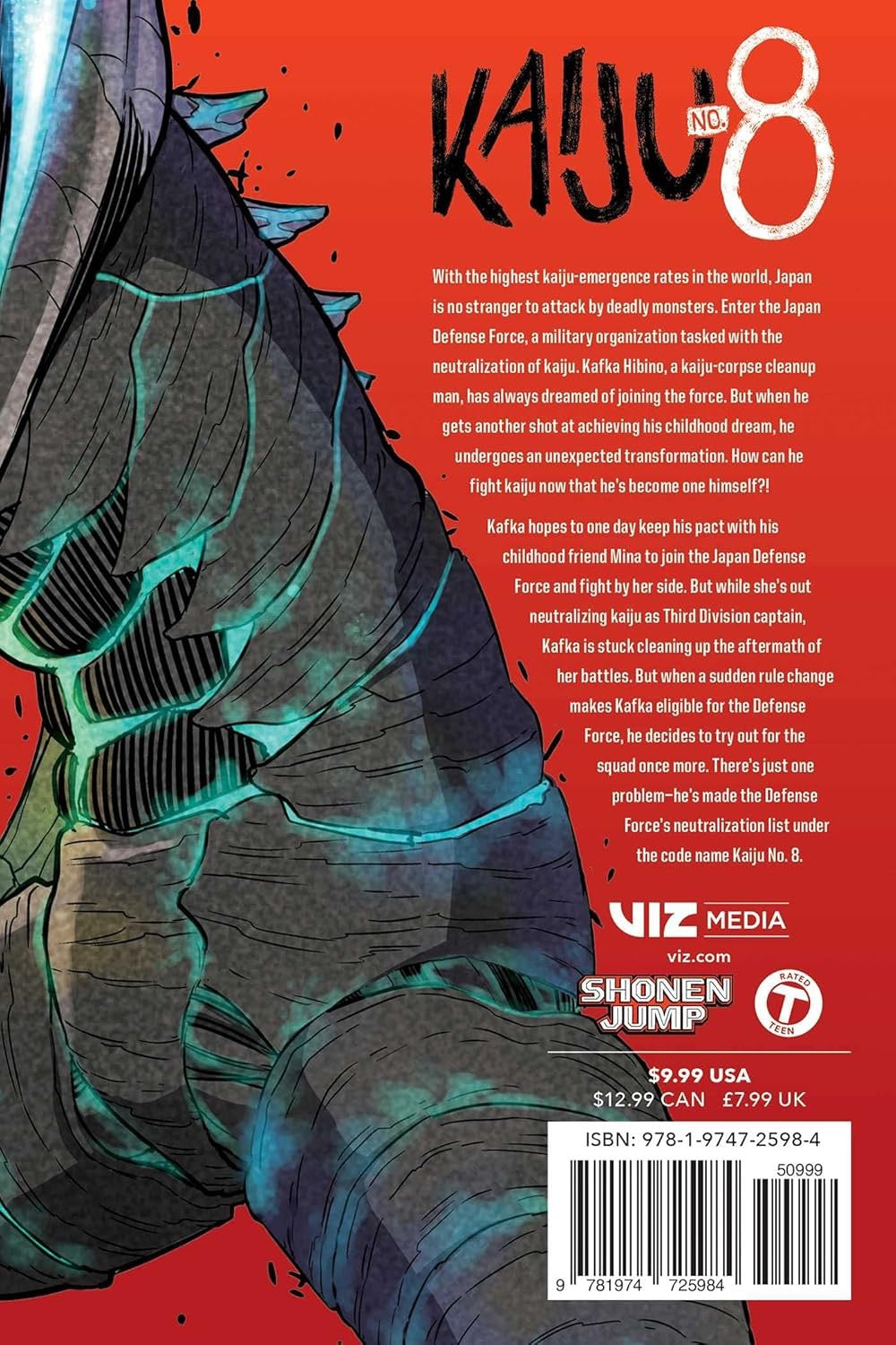 Cover of Kaiju No. 8, Vol. 1