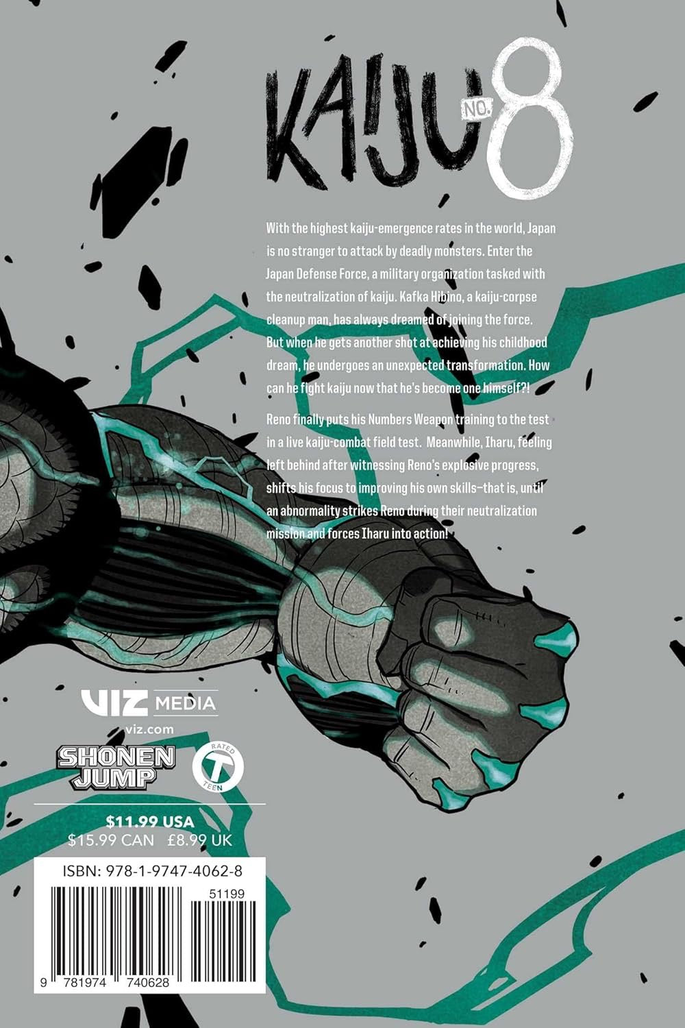 Cover of Kaiju No. 8, Vol. 8